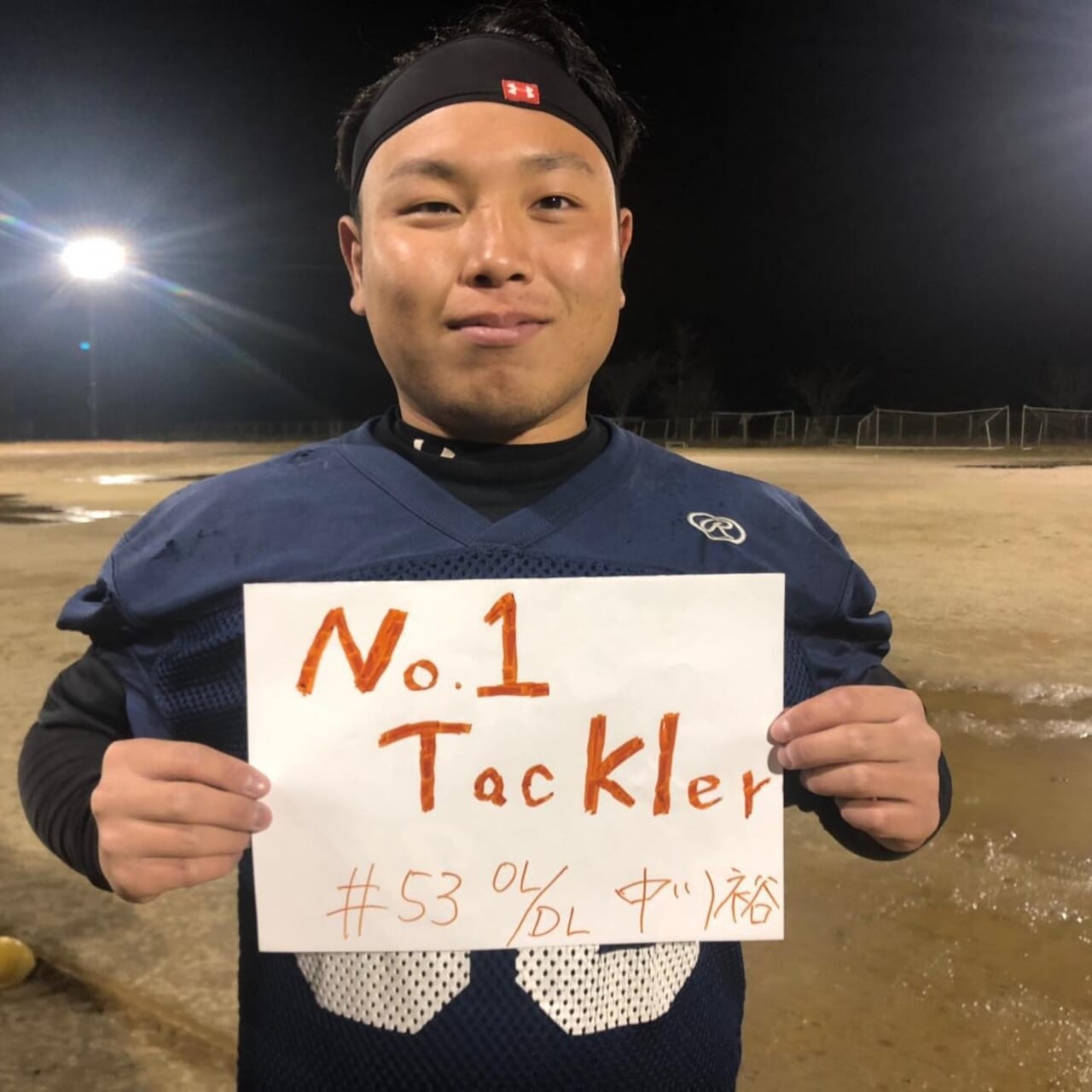 .
『No.1 Tackler』
4年 OL/DL 中川裕